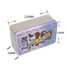 Factory Supply Discount Price Customized Professional Standard Size Rectangular Tin Can Box Customized Printing